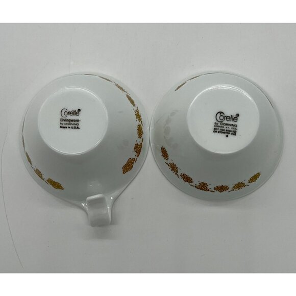 Vintage Corelle ‘Butterfly Gold’ Open Sugar & Creamer, 1970's - Picture 2 of 2